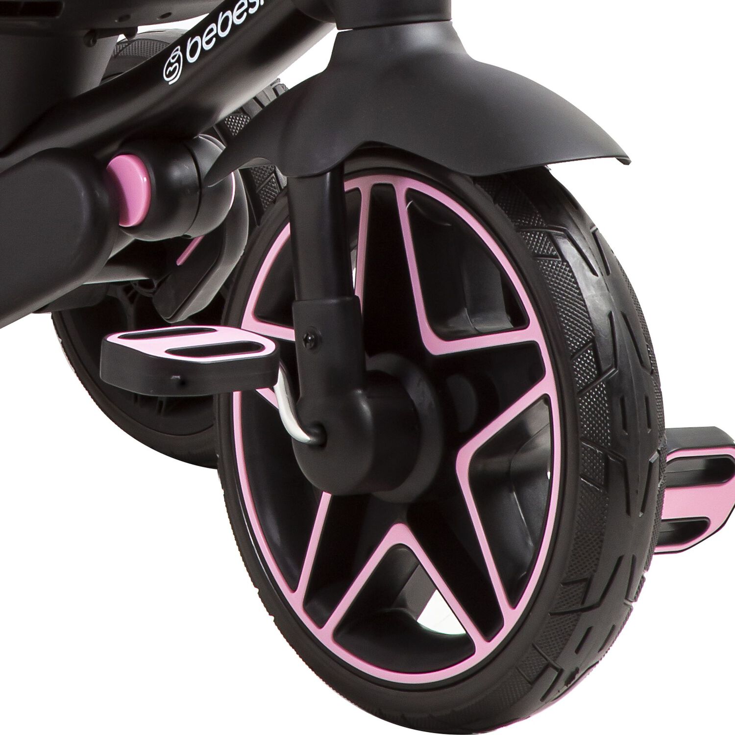 Triciclo Infantil Explorer Rosado Bebesit image number 4.0