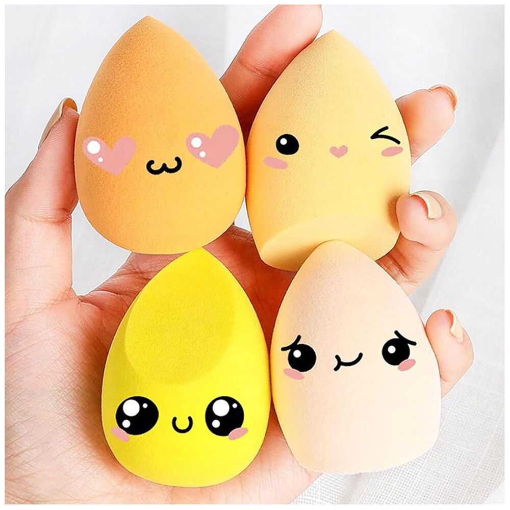 Set 4 Esponja Para Difuminar Maquillaje Liquido Seco Estuche image number 3.0