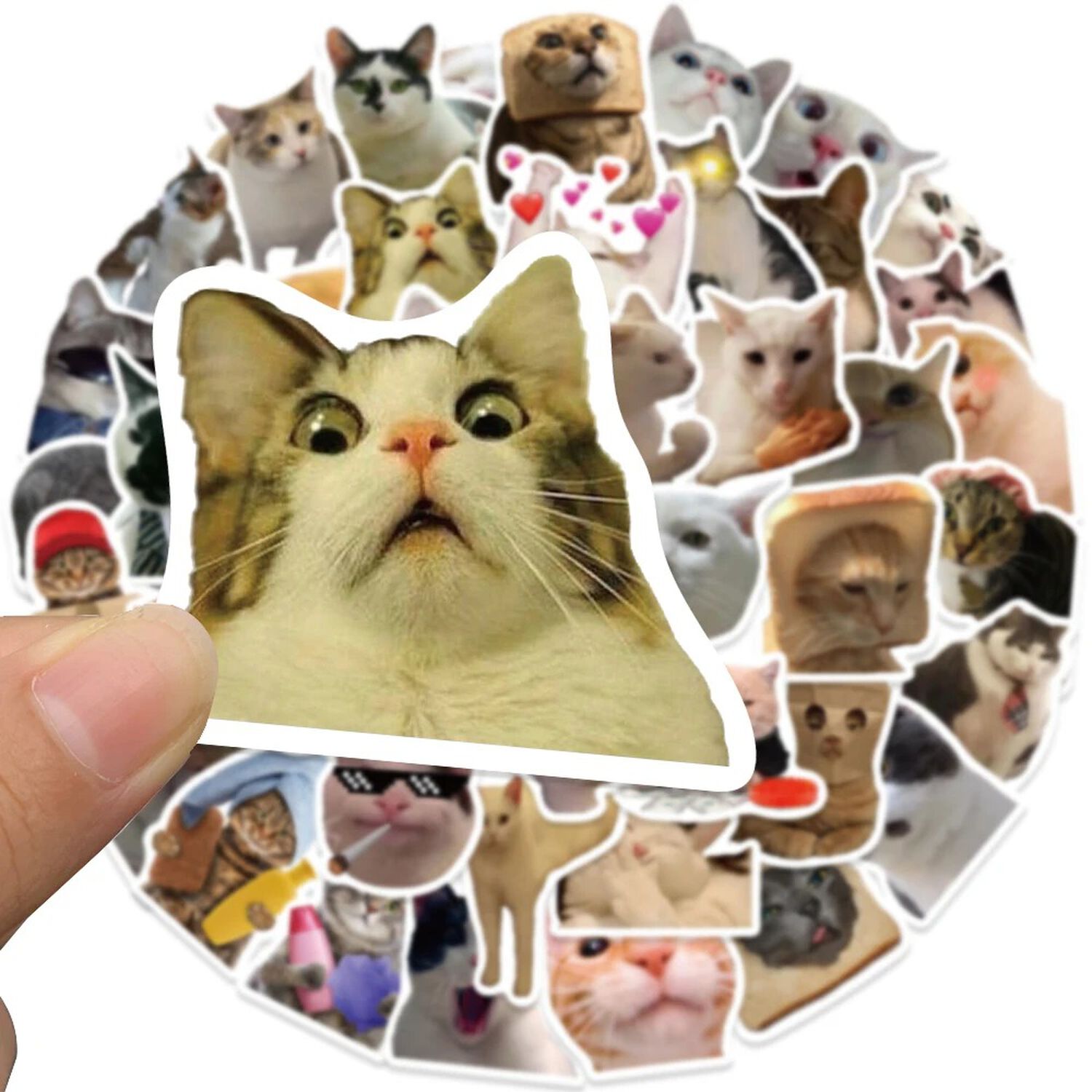 Pack 50 Sticker Gatitos Memes Gatos Nekos image number 0.0