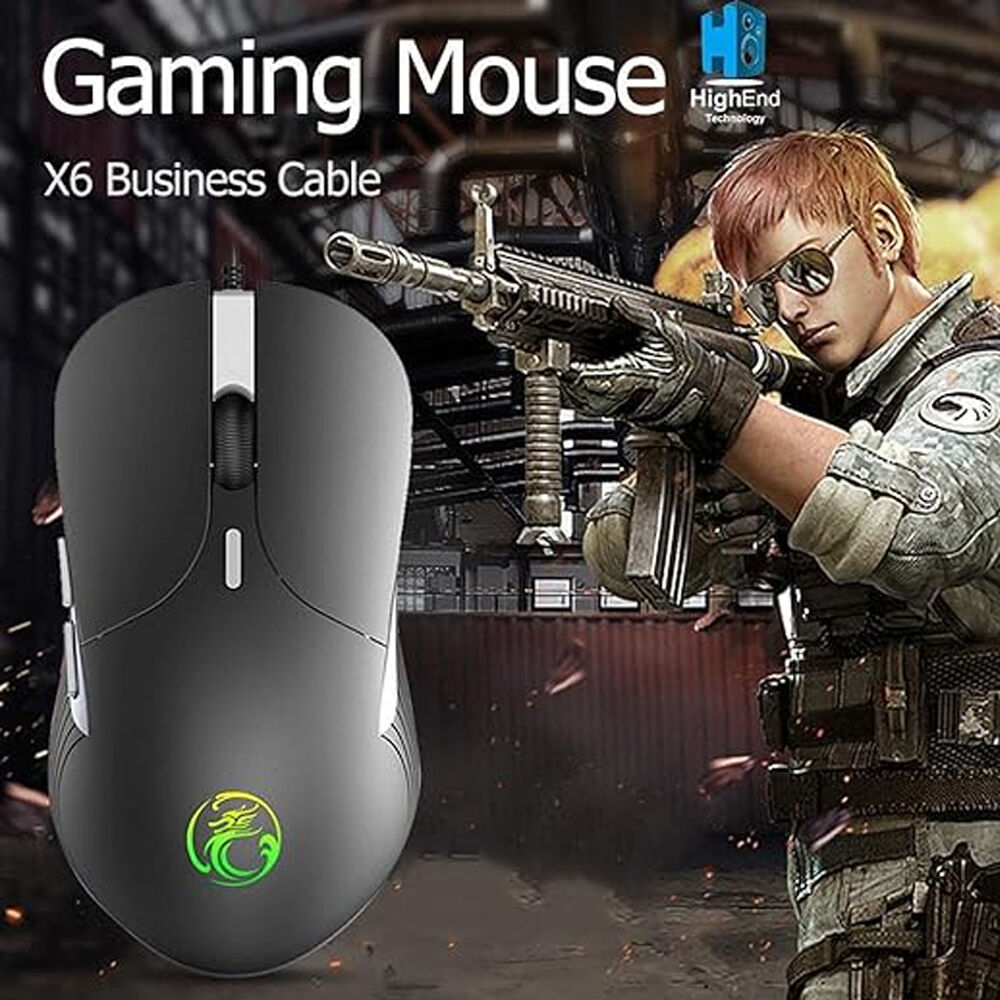 Mouse Gamer Premium Imice X6 6400 Dpi Retroiluminado image number 3.0