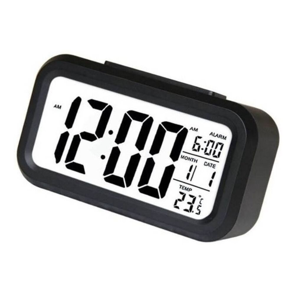 Reloj Despertador Led Temperatura Alarma Color Negro image number 0.0