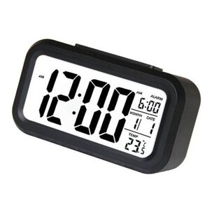 Reloj Despertador Led Temperatura Alarma Color Negro