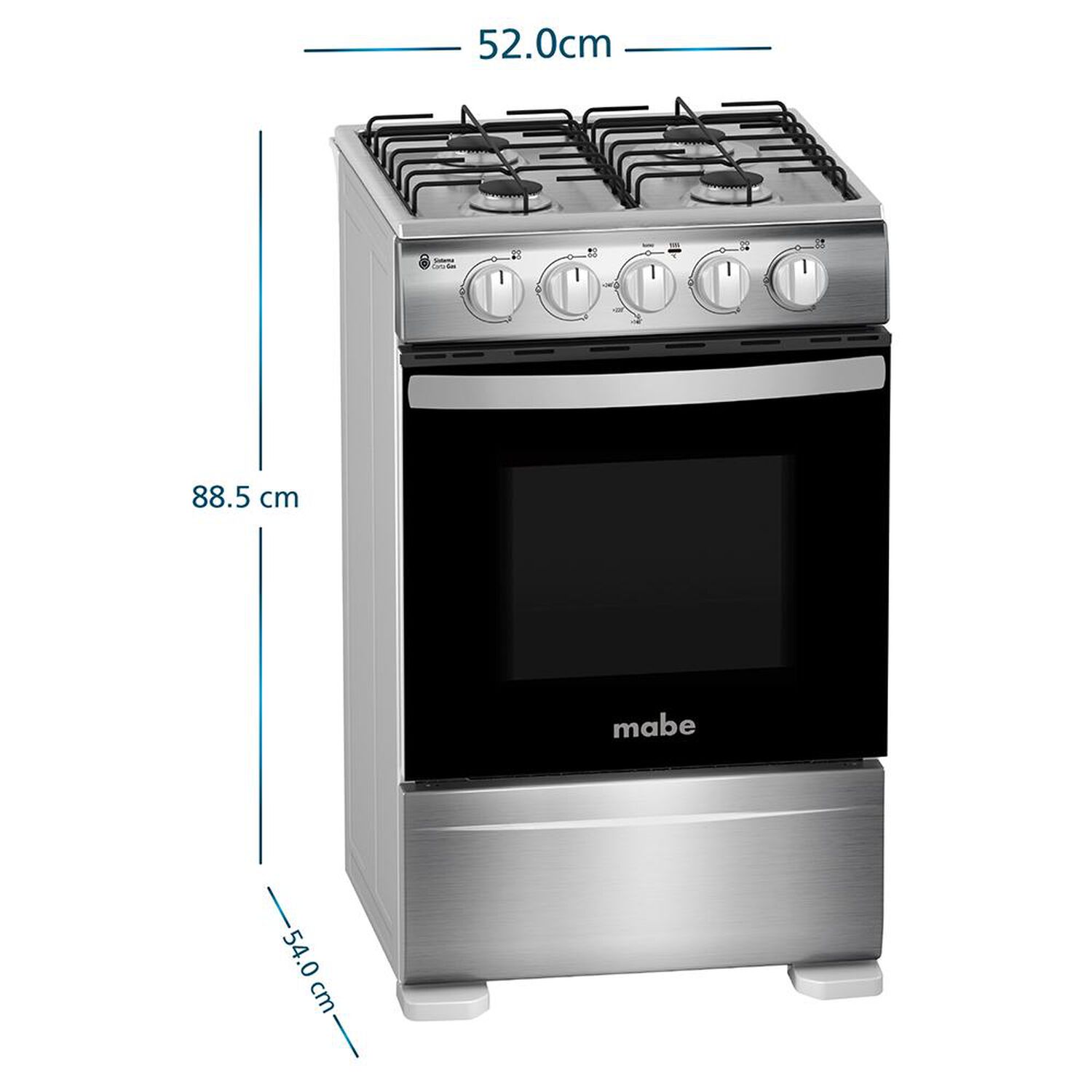 Cocina A Gas Mabe CMC20AXX-2 / 4 Quemadores image number 2.0