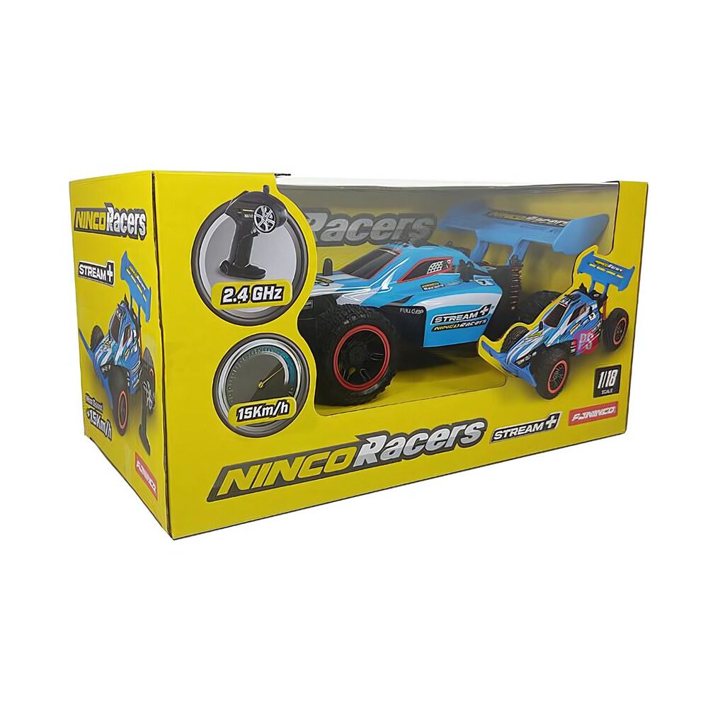 Auto Rc Buggy 118 Stream+ 24ghz Todo Terreno Azul - Ps image number 5.0