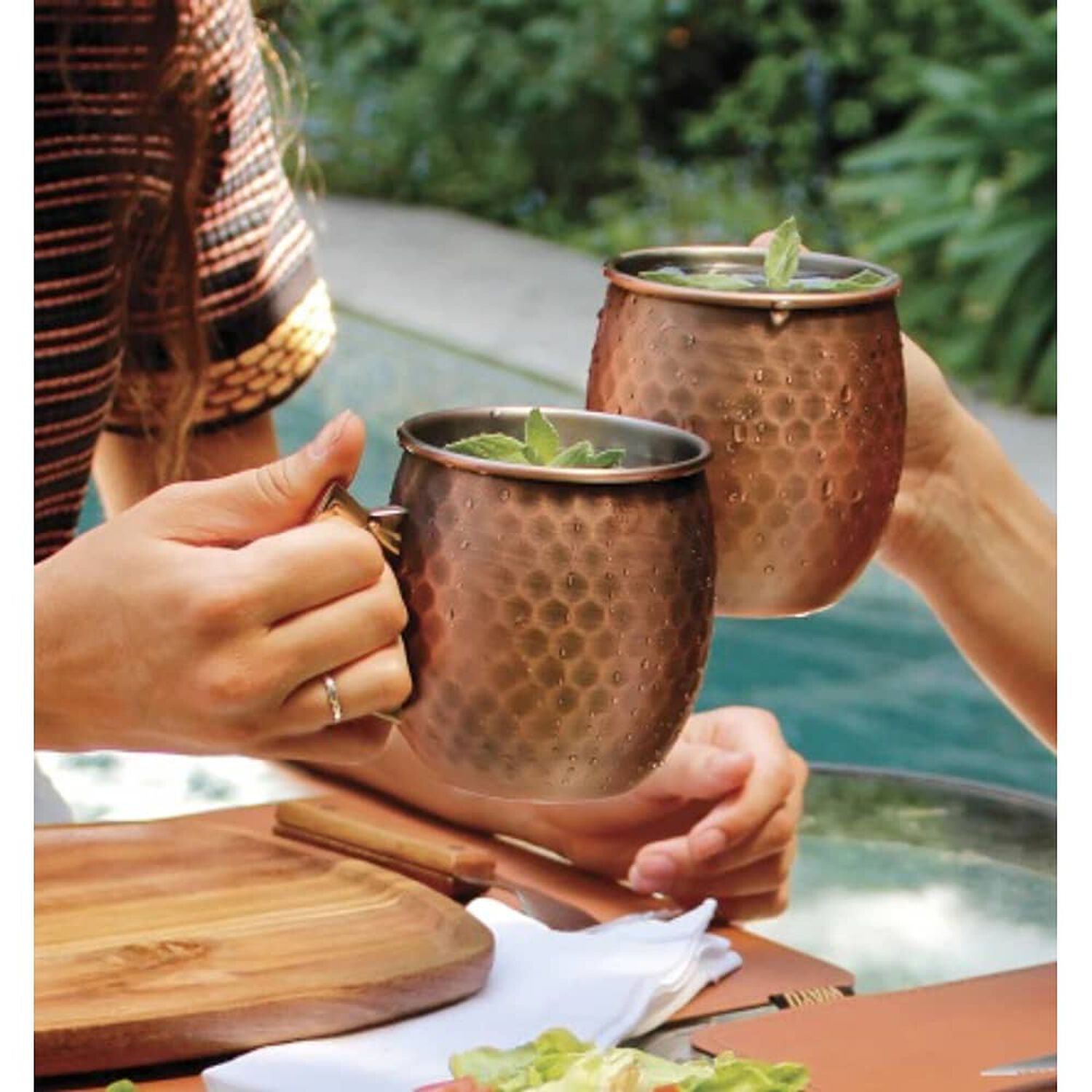 Mug Vaso Cobre Wayu 600ml Tragos Coctel Cocina image number 3.0