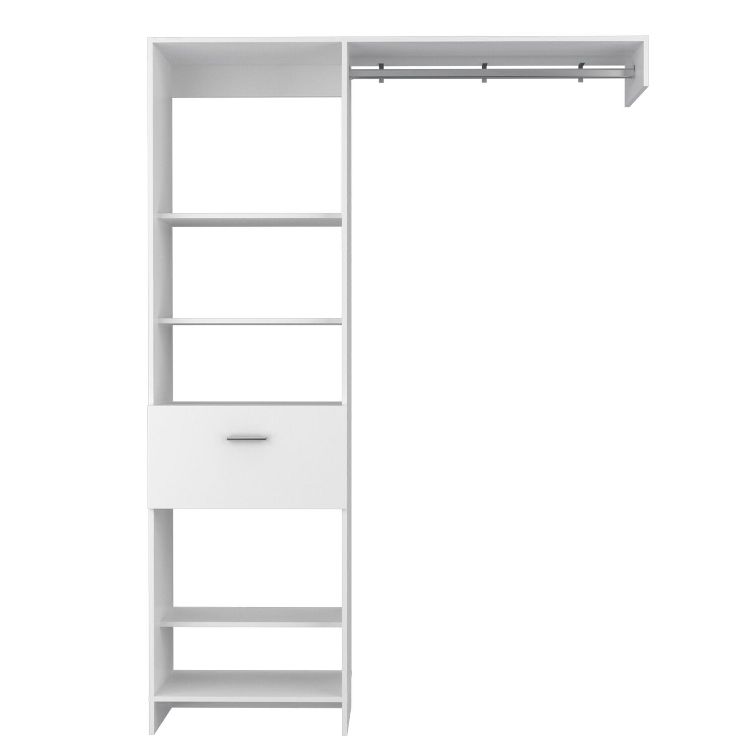 Closet 1 Caj&oacute;n 5 Repisas Fm-014b - Blanco image number 3.0
