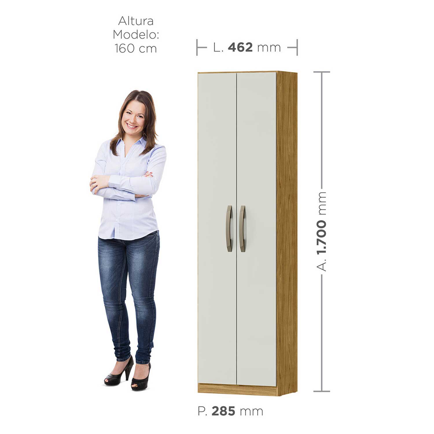 Despensa Multiuso Eden Marrocos / Off White 170 X 46.2 X 28,5 image number 2.0