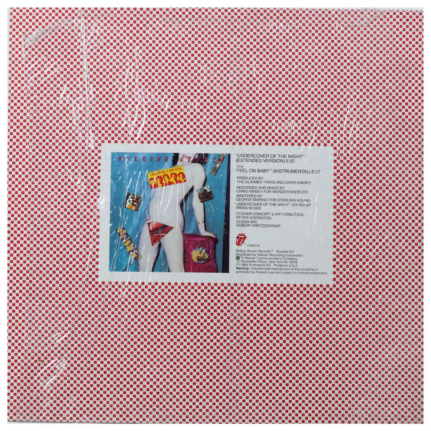 Rolling Stones - Undercover Of The Night | 12" Maxi Single Usado image number 1.0