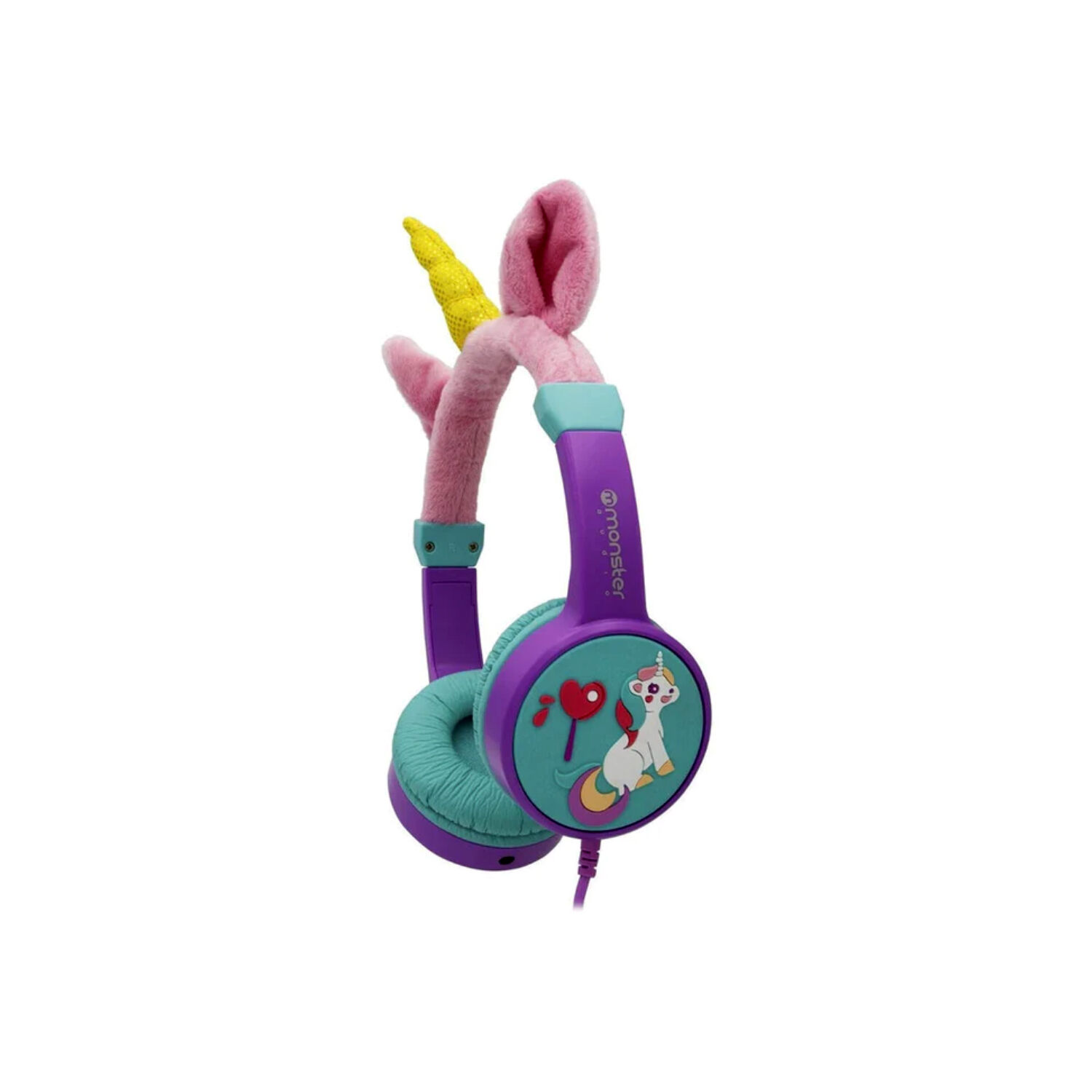 Audífonos Diseño Unicornio Color Púrpura Monster - Ps