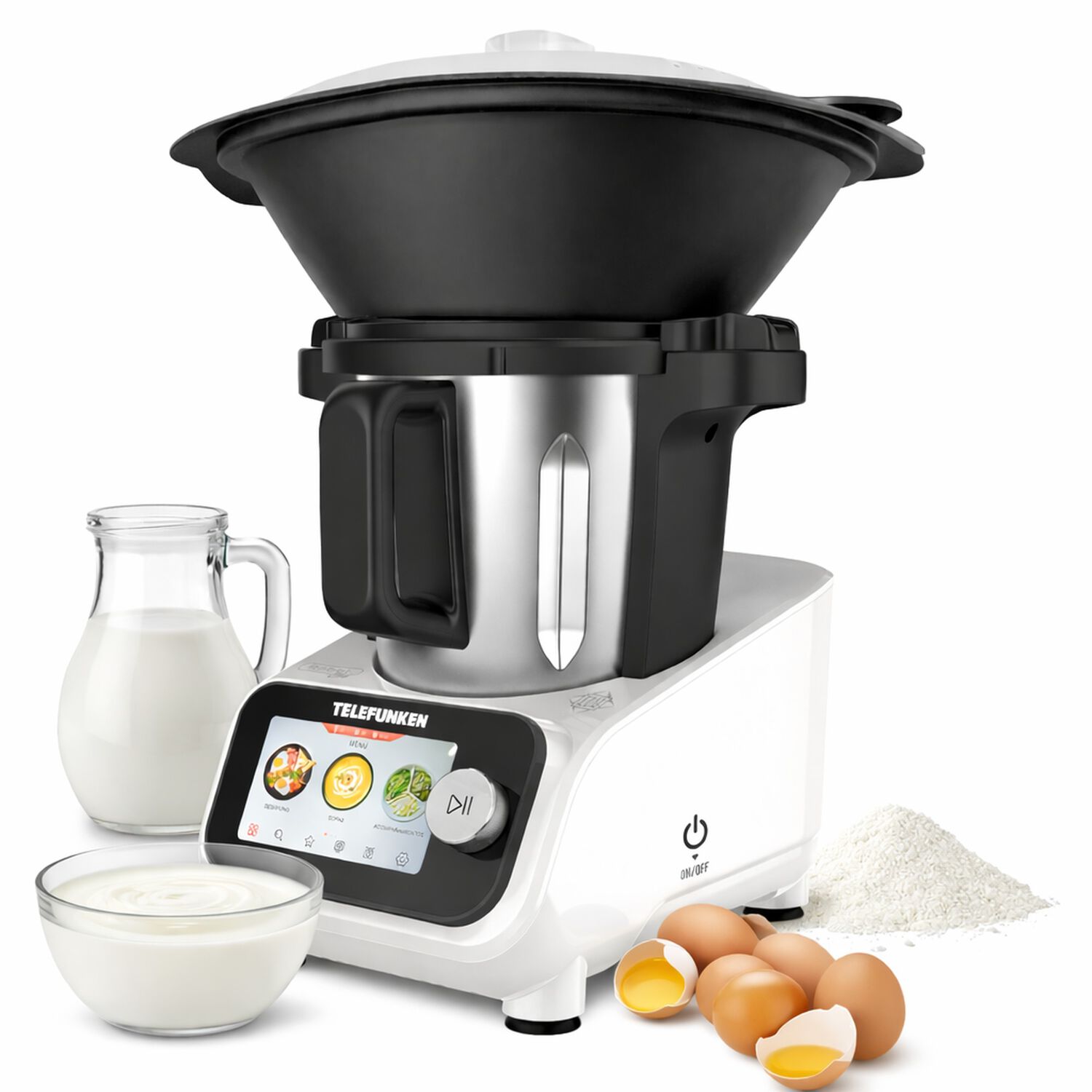 Robot De Cocina Touchscreen Telefunken Chef Wifi 1300w 3.5l image number 0.0
