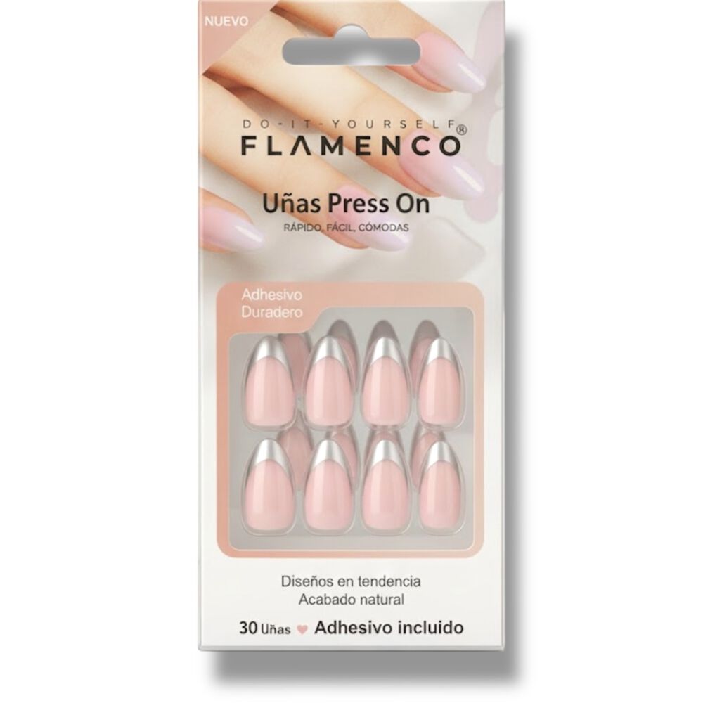 U&ntilde;as Postizas Press - On Francesas Plateada image number 0.0