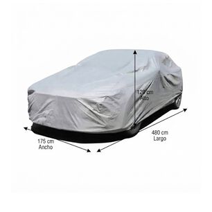 Protector Exterior Auto Resistente Lluvia Uv Y Polvo Talla L Gris