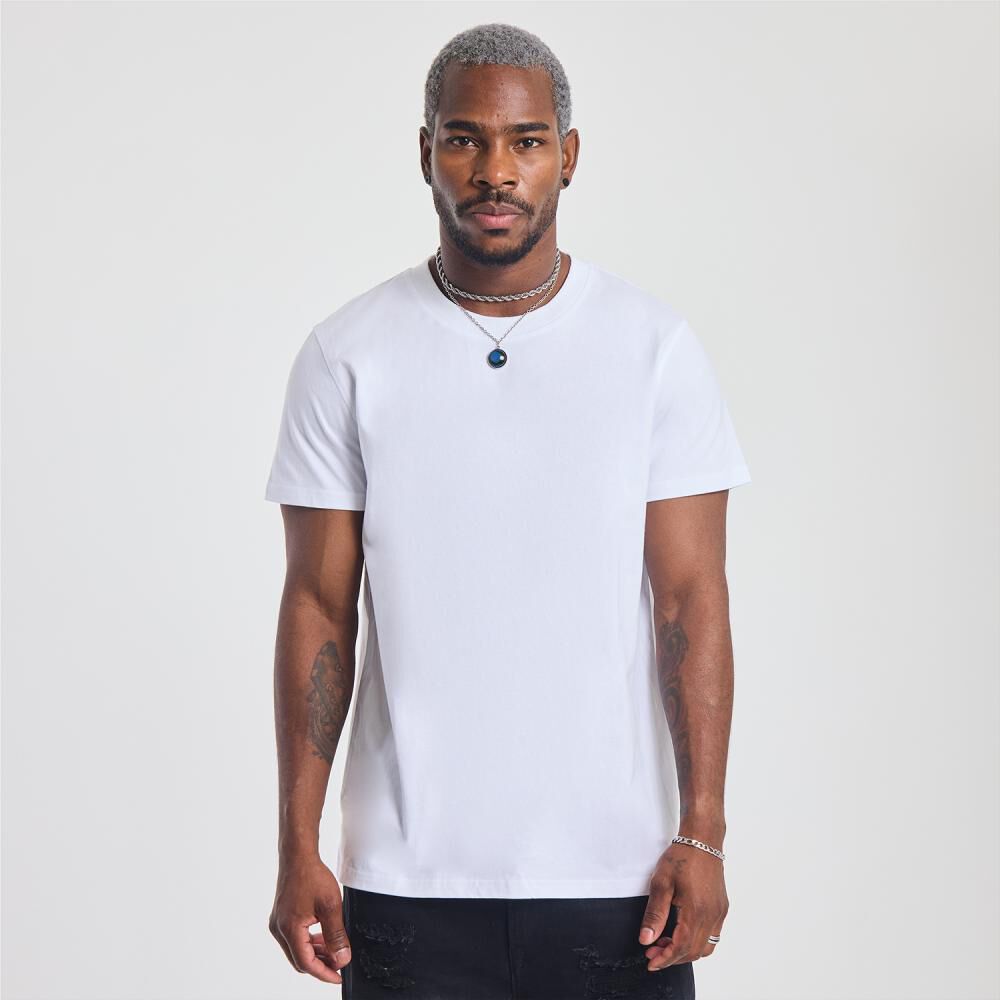 Polera Lisa Slim Manga Corta Cuello Redondo Hombre Rolly Go image number 0.0