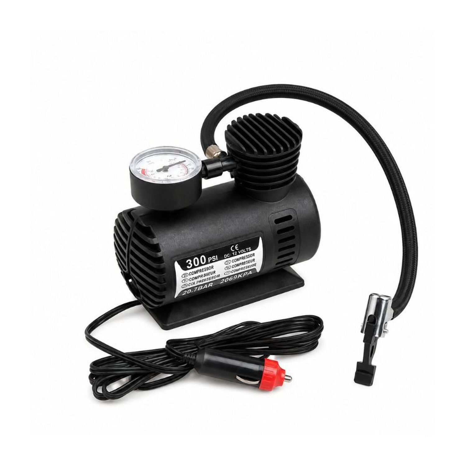 Mini Compresor Aire Portatil 300 Psi Auto Moto Inflador 12v image number 0.0