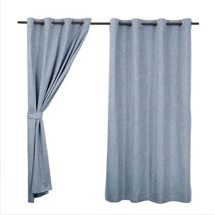 Set Cort. Blackout Arg 140x220 Cms Azul