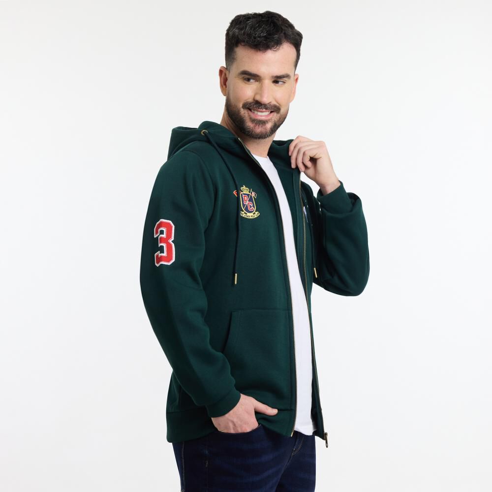 Polerón Regular Cuello Alto Con Capucha Hombre The King's Polo Club image number 2.0
