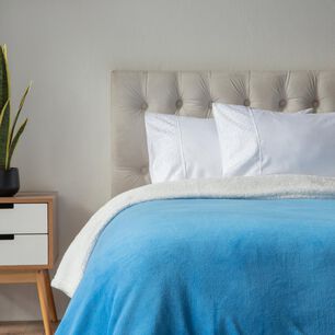 Frazada Sherpa Casaideal Liso / 2 Plazas