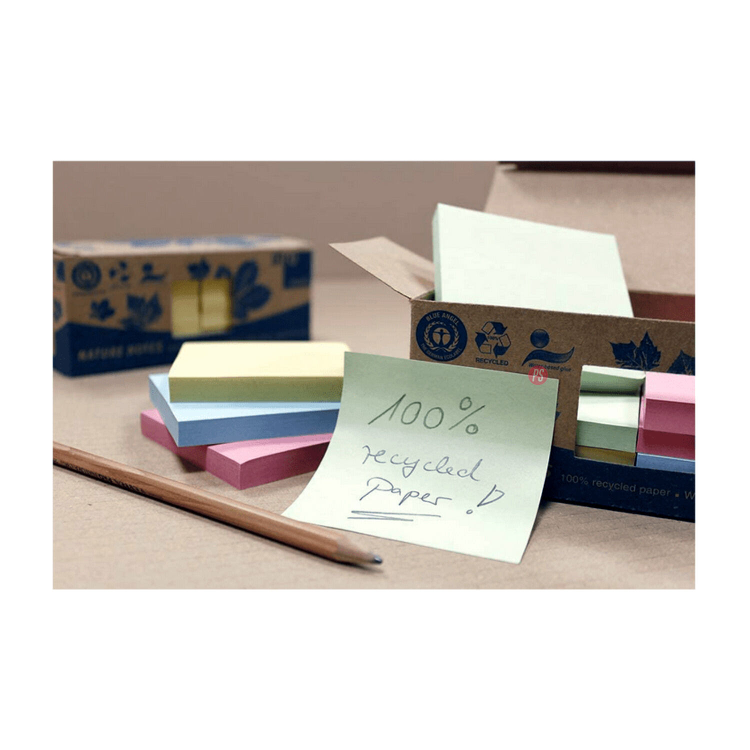 Pack 12 Notas Adhesivas Color 75x75mm Info Notes - Ps image number 1.0