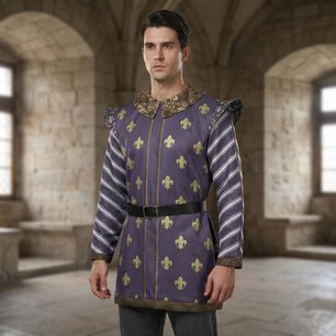 Disfraz Pr&iacute;ncipe Medieval Adulto Con T&uacute;nica, Pantal&oacute;n Y Cintur&oacute;n Cosplay Edad Media Halloween