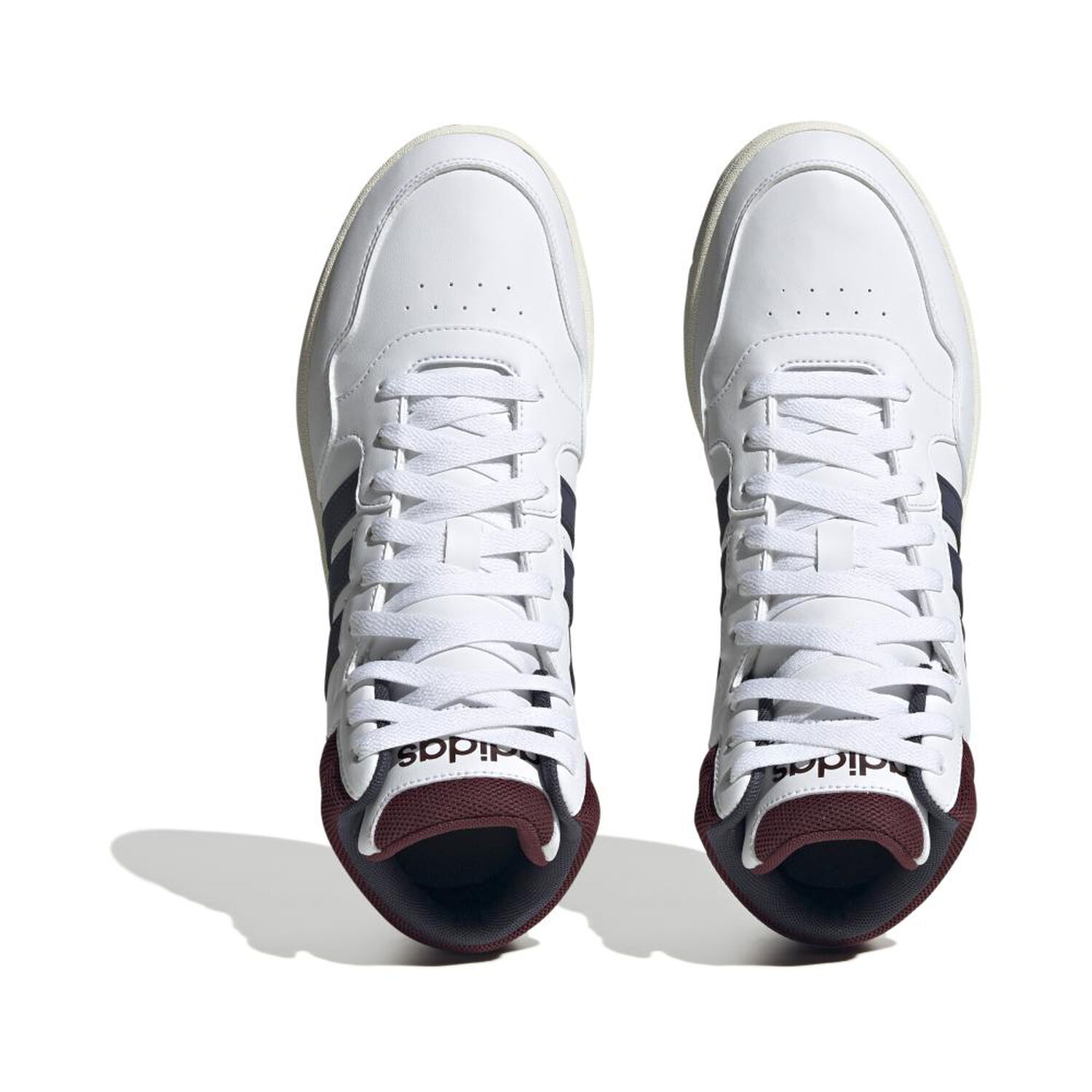 Zapatilla Urbana Hombre Adidas Hoops 3.0 Mid Blanco image number 3.0