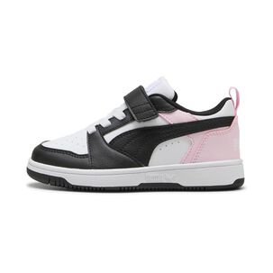 Zapatilla Running Ni&ntilde;a Puma Rebound V6 Lo Ac+ Ps Puma White-puma Black-pearl Pink
