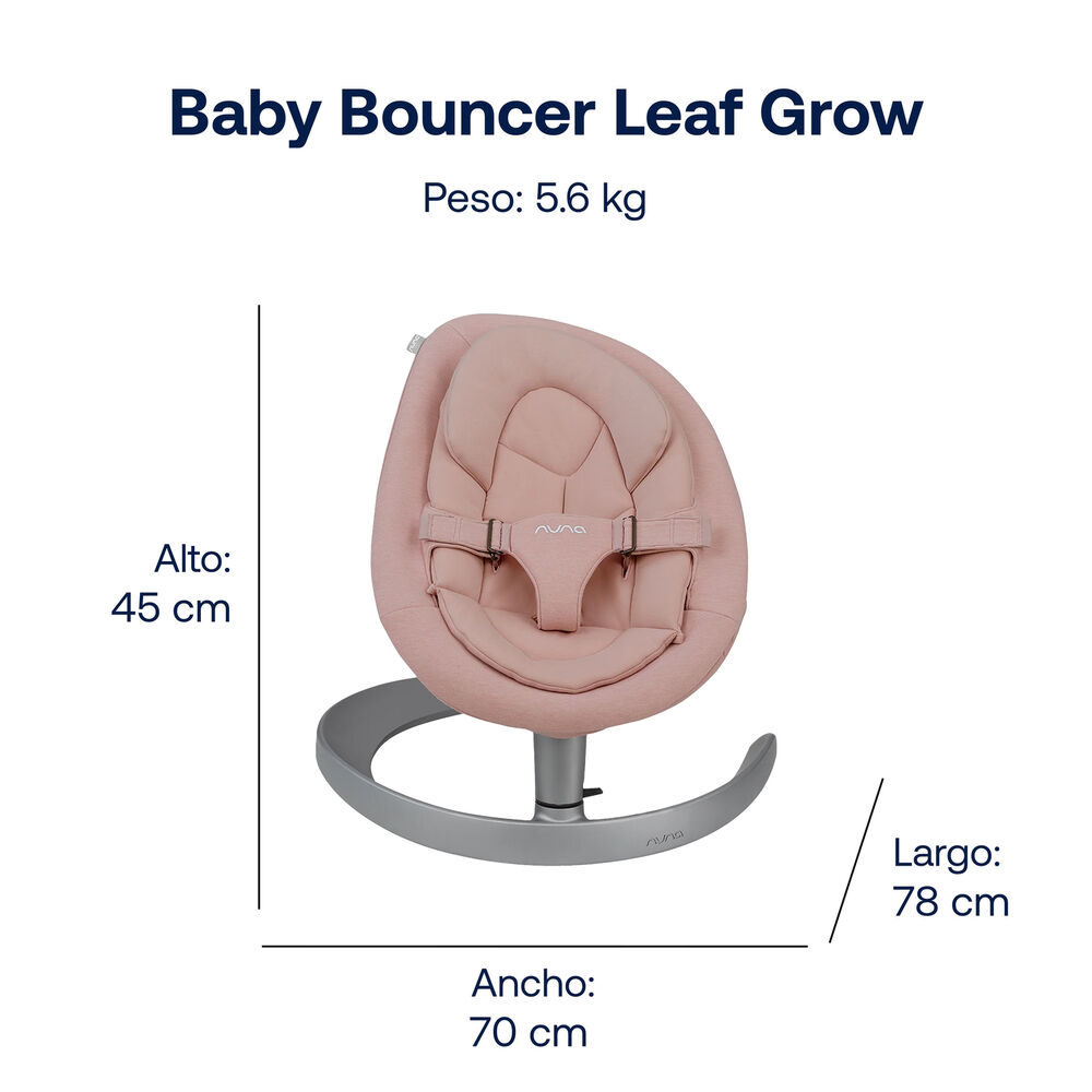 Baby Bouncer Leaf Grow Blush image number 6.0