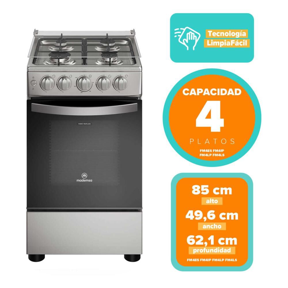 Cocina A Gas Mademsa FM4ES / 4 Quemadores image number 8.0