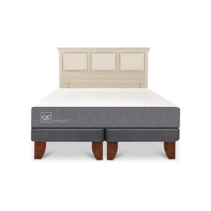 Cama Europea Cic Smart / King / Base Dividida + Respaldo