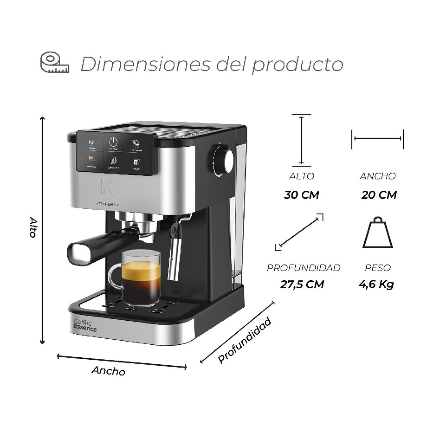 Cafetera Espresso Cool Shot 5 En 1 image number 8.0