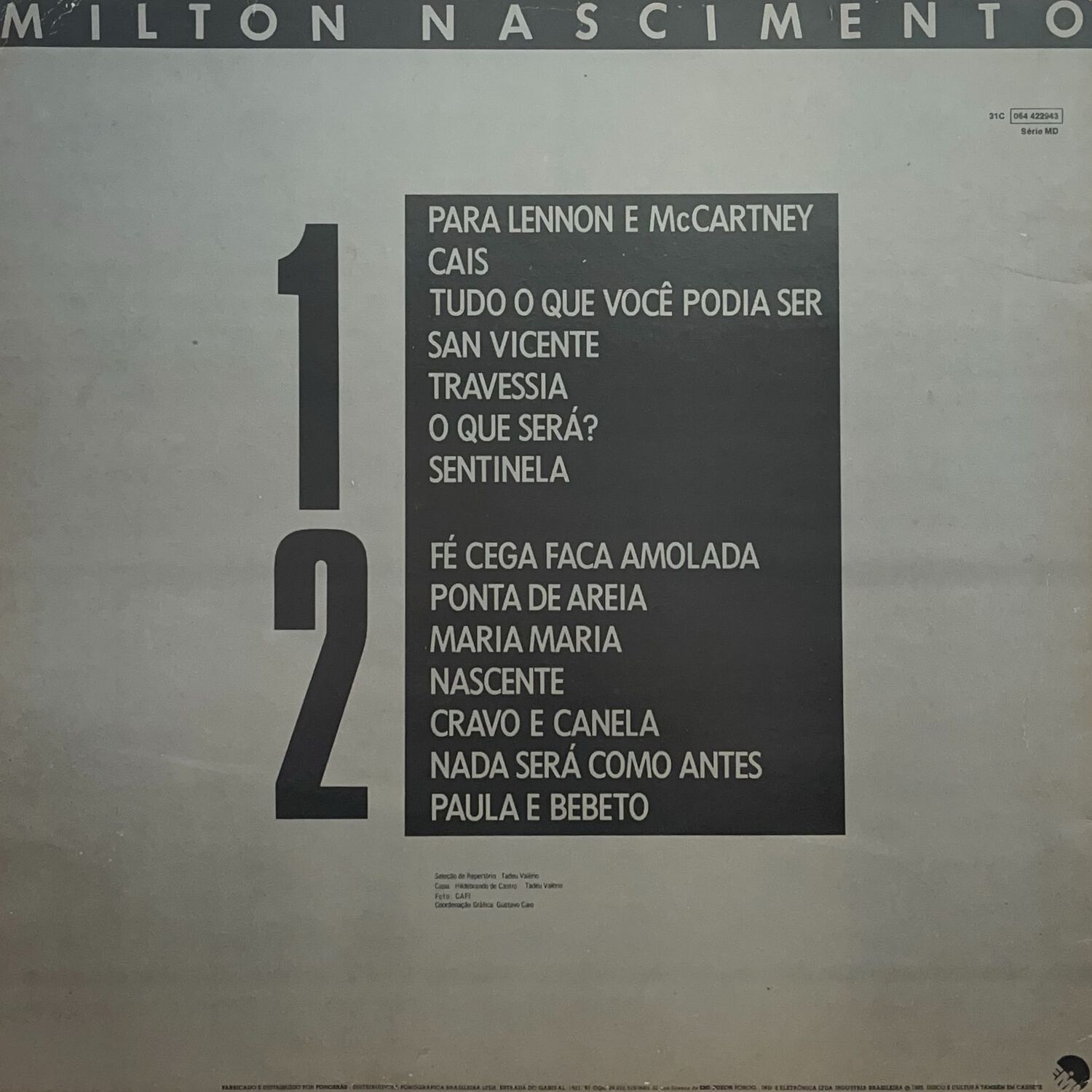 Milton Nascimento - 14 Grandes Sucessos | Vinilo Usado image number 1.0