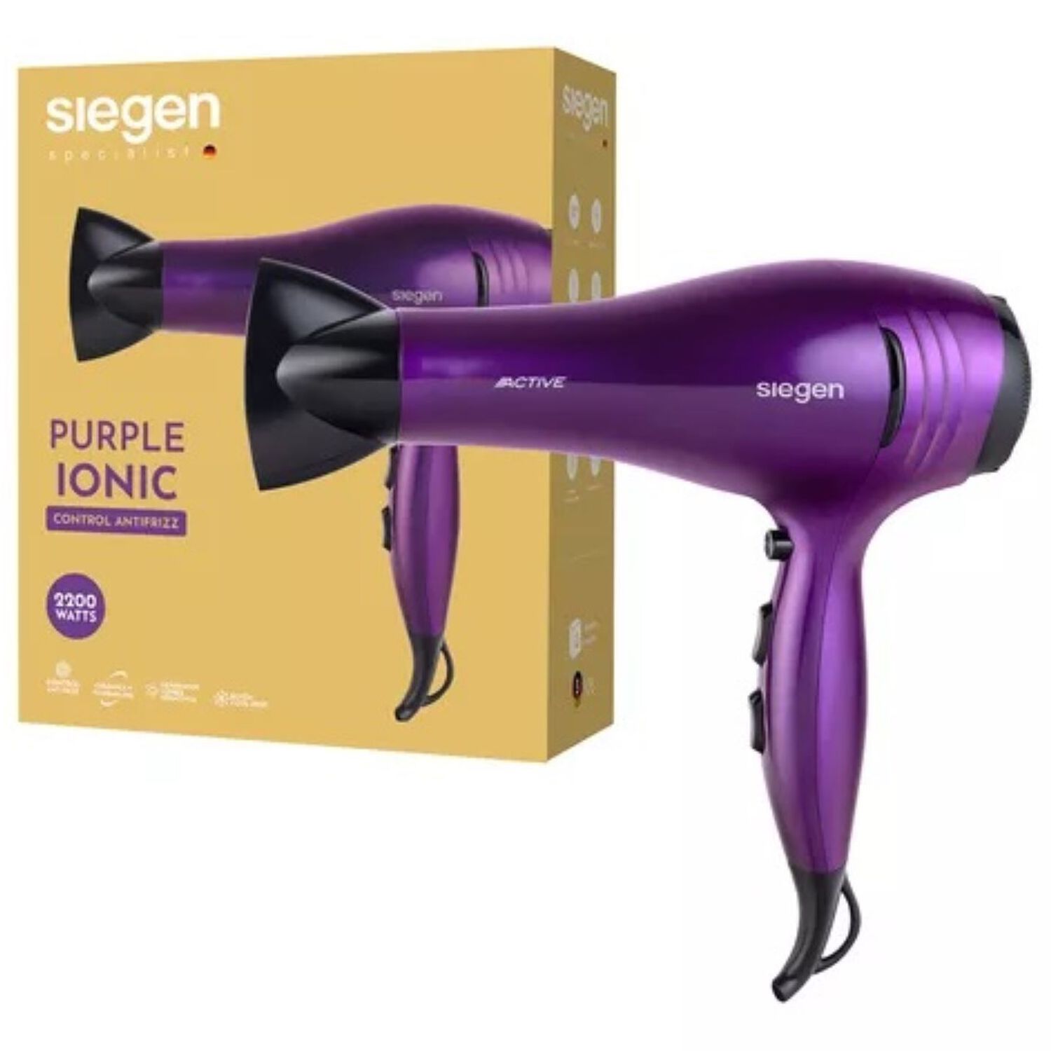 Secador De Pelo Siegen Generador De Iones Negativos Sg3031 2200watts image number 4.0