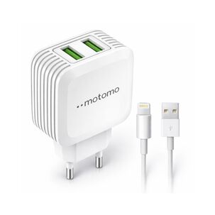 Cargador Para Iphone Motomo 12w Lighning 1m Certificado Sec