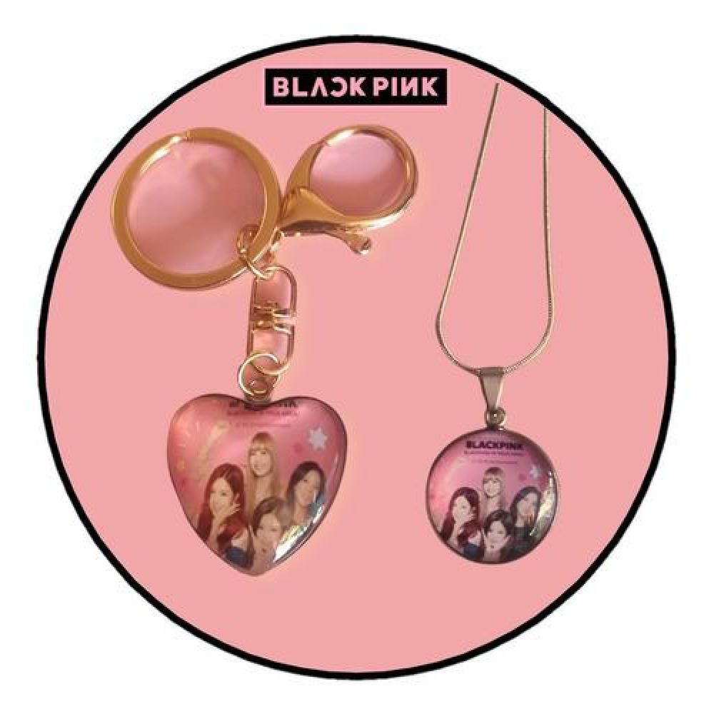 Pack Llavero + Collar Blackpink Black Pink Resina image number 0.0