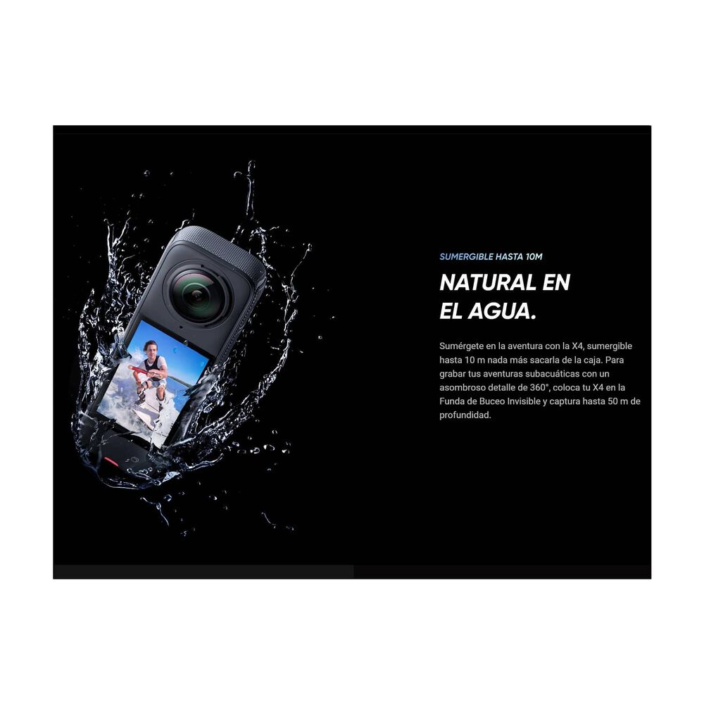Insta360 X4 - Bast&oacute;n Invisible + Protector De Lentes + Memoria 256gb image number 2.0