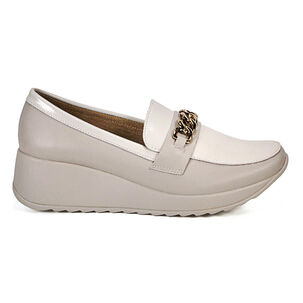 Mocasín Cuero Venisia Beige