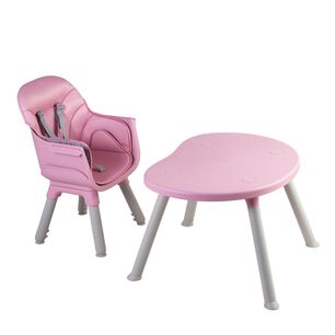 Silla De Comer Baby Desk 3 & 1 Rosa Bebesit