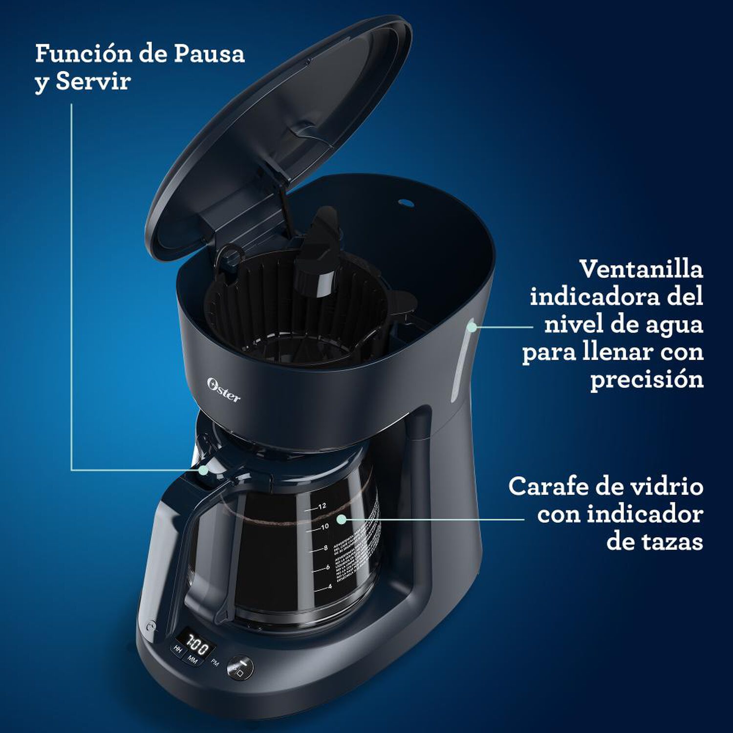 Cafetera Oster BVSTDCP12B-052 image number 3.0