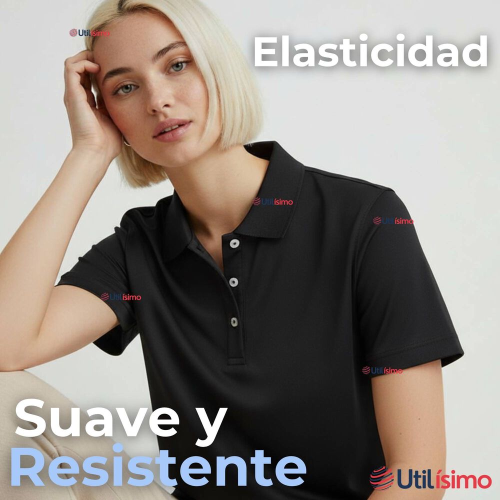 Polera Pique Premium 200g Manga Corta 100% Algod&oacute;n Mujer image number 6.0