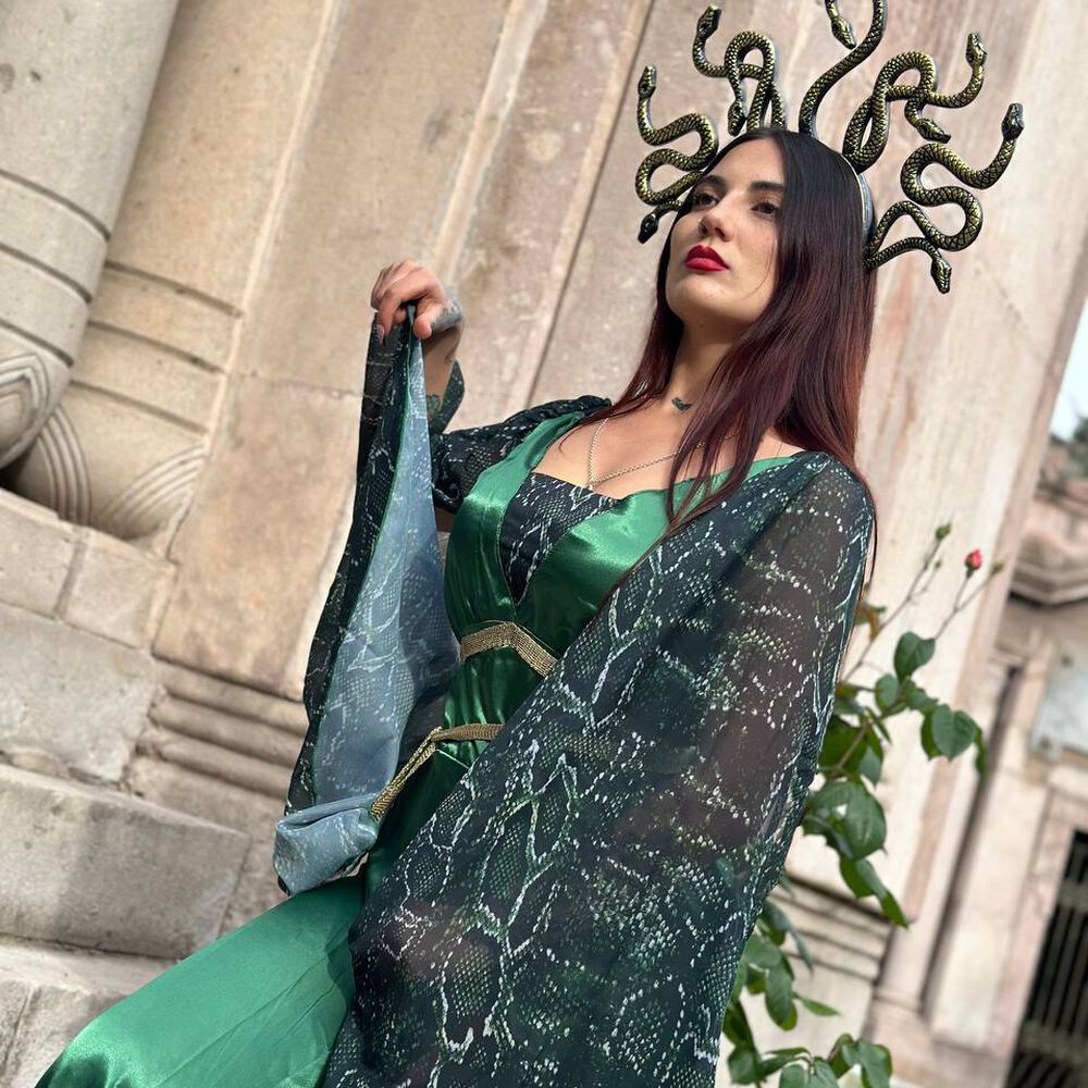 Disfraz Cosplay Medusa Mitologia Griega Gorgona image number 4.0