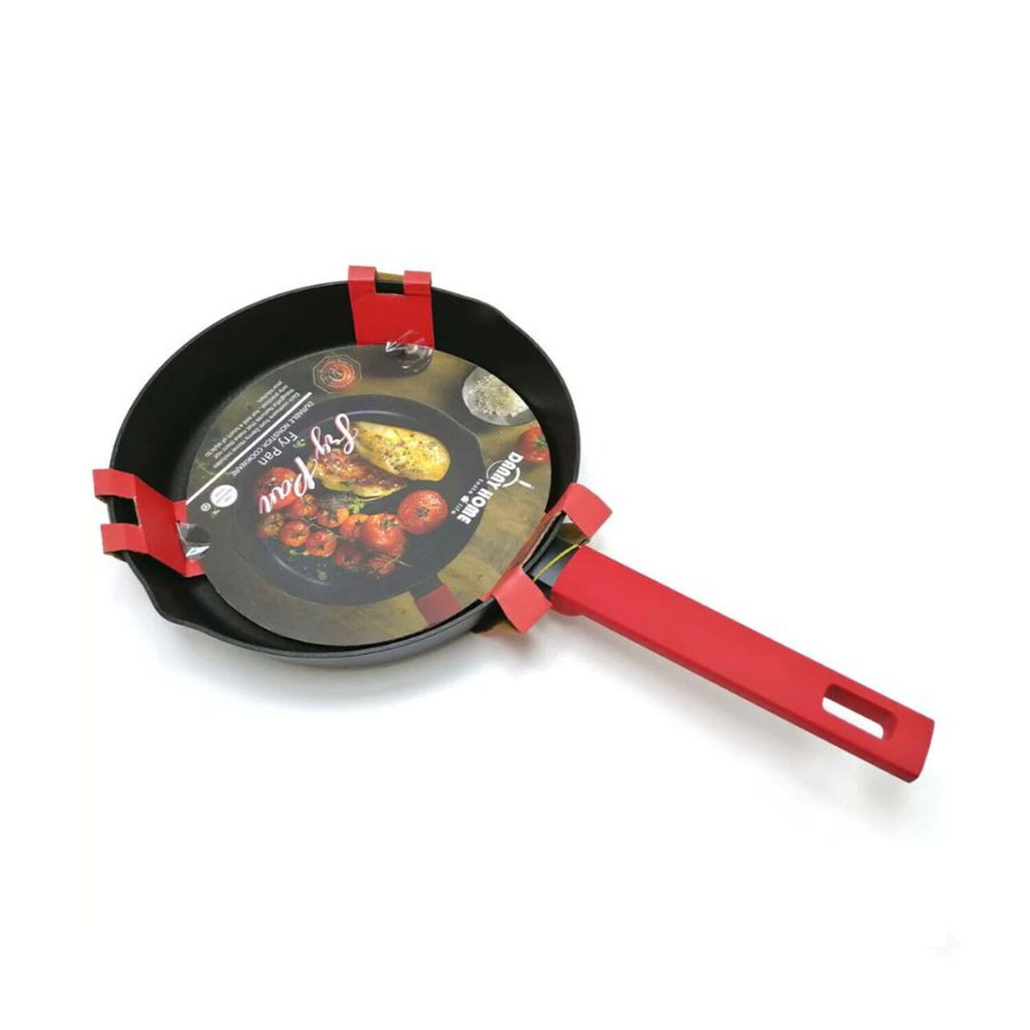 Sart&eacute;n De Aluminio Antiadherente Mango Rojo Cocina image number 3.0