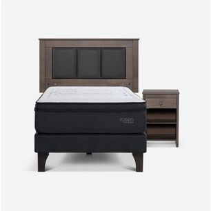 Cama Europea Rosen Tempo / 1.5 Plazas / Base Normal + Set De Maderas