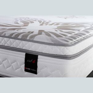 Cama Europea Rosen Art 4 / Super King / Base Dividida + 2 Almohadas Extra