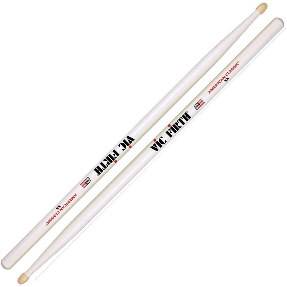 Baquetas Vic Firth 5a American Classic Blanco Punta De Madera image number 2.0