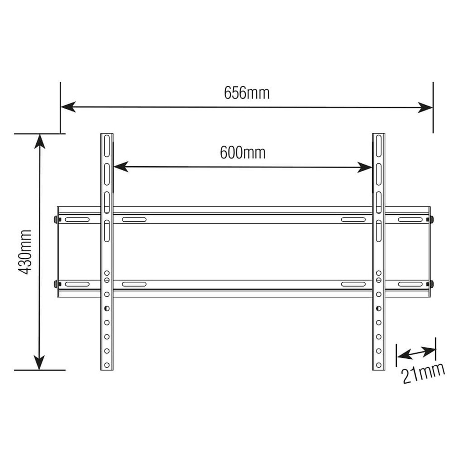 Soporte Tv Fijo Ultra Delgado 37" A 70" 30kg Ft-061 Forte image number 3.0