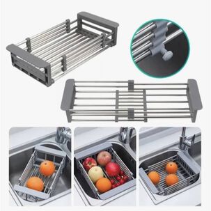 Cesta Canasta Extensible Lavaplatos Escurridor Alimentos
