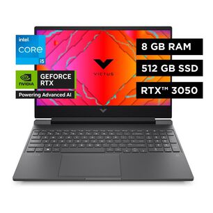 Notebook Gamer 15.6" HP Victus 15-FA0025LA / Intel Core I5 / 8 GB RAM / Nvidia Geforce RTX 3050 / 512 GB SSD