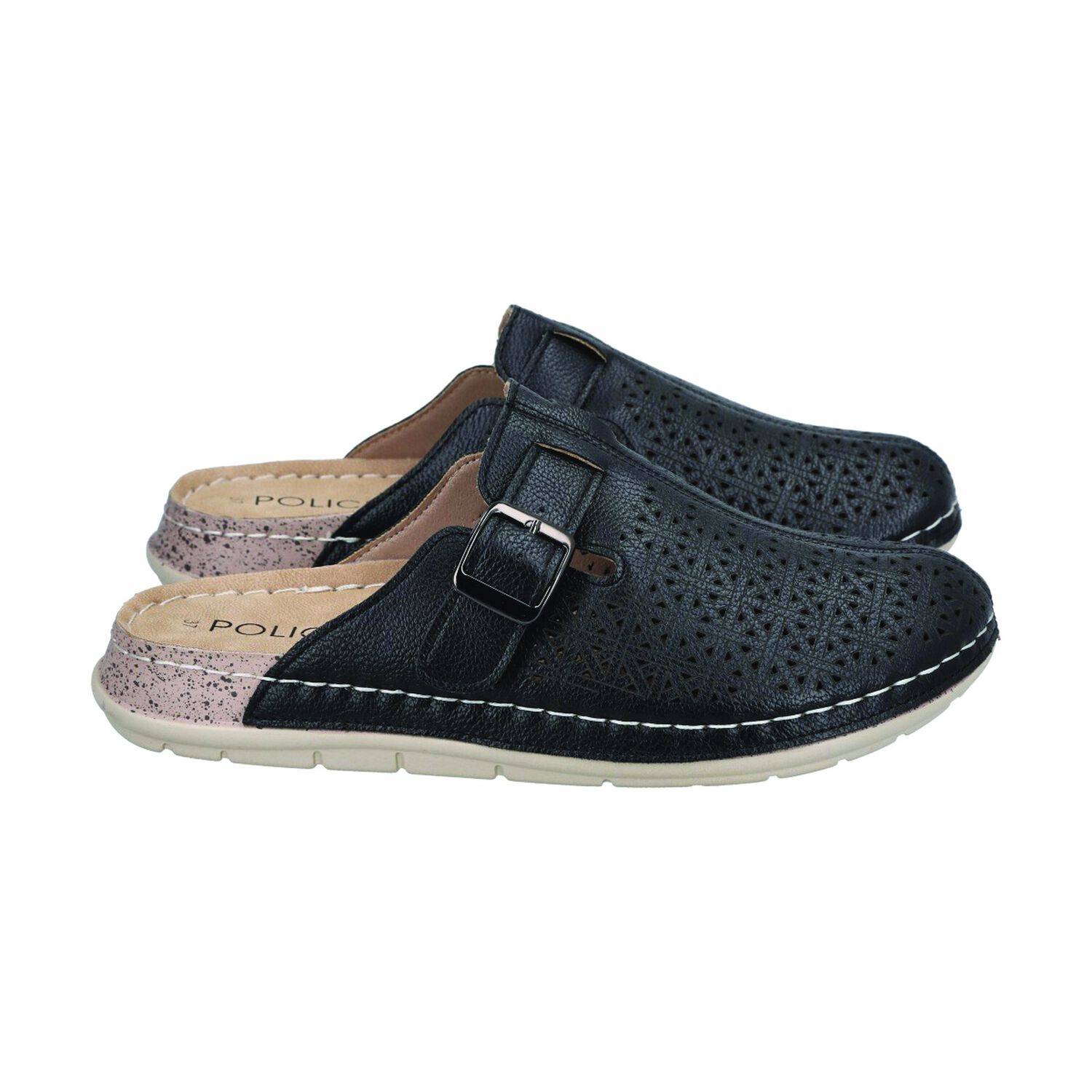 Zueco Mujer Negro/camel Marina Police image number 2.0