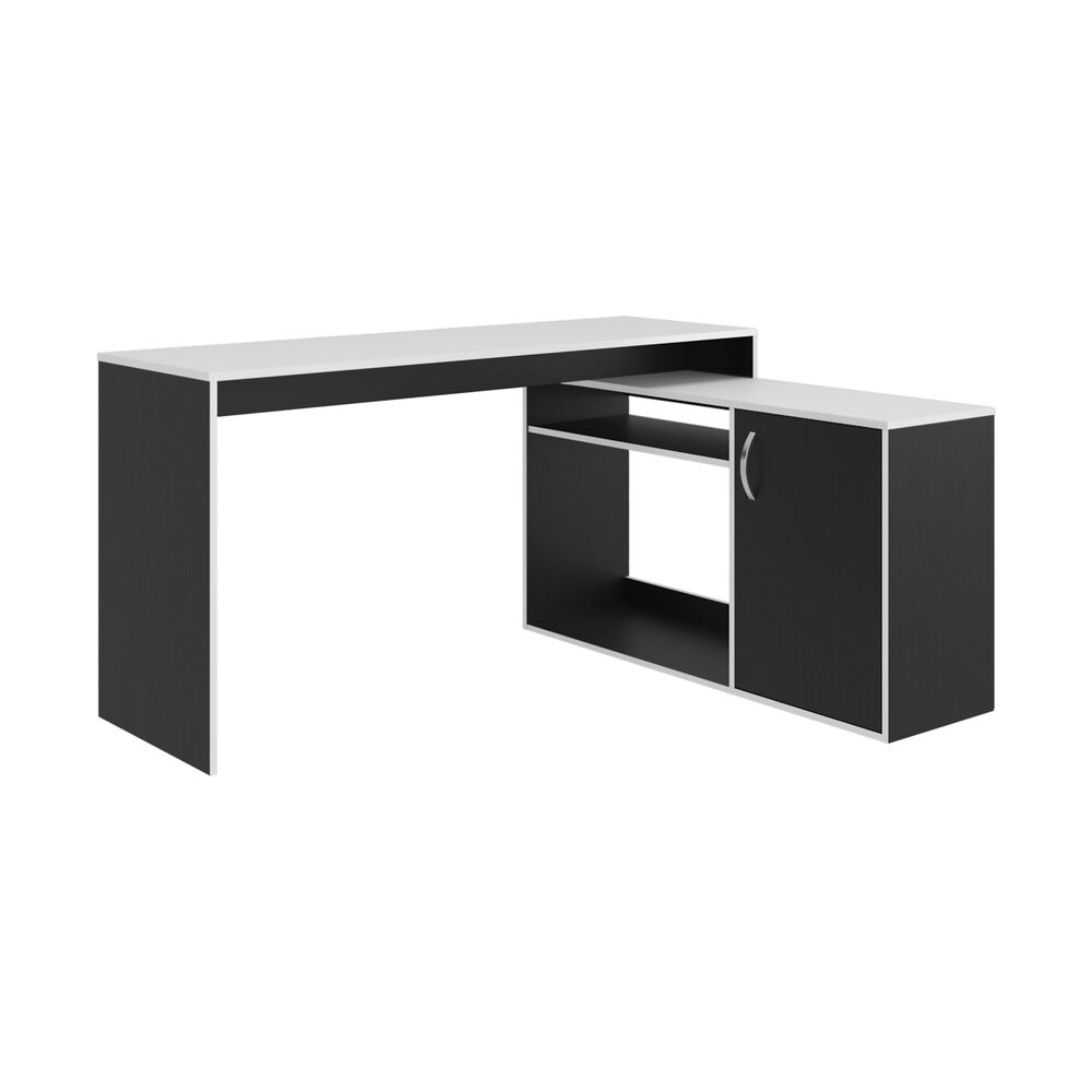 Escritorio Gamer Fm Negro Y Blanco 76,5x150x116,5 Cm image number 0.0