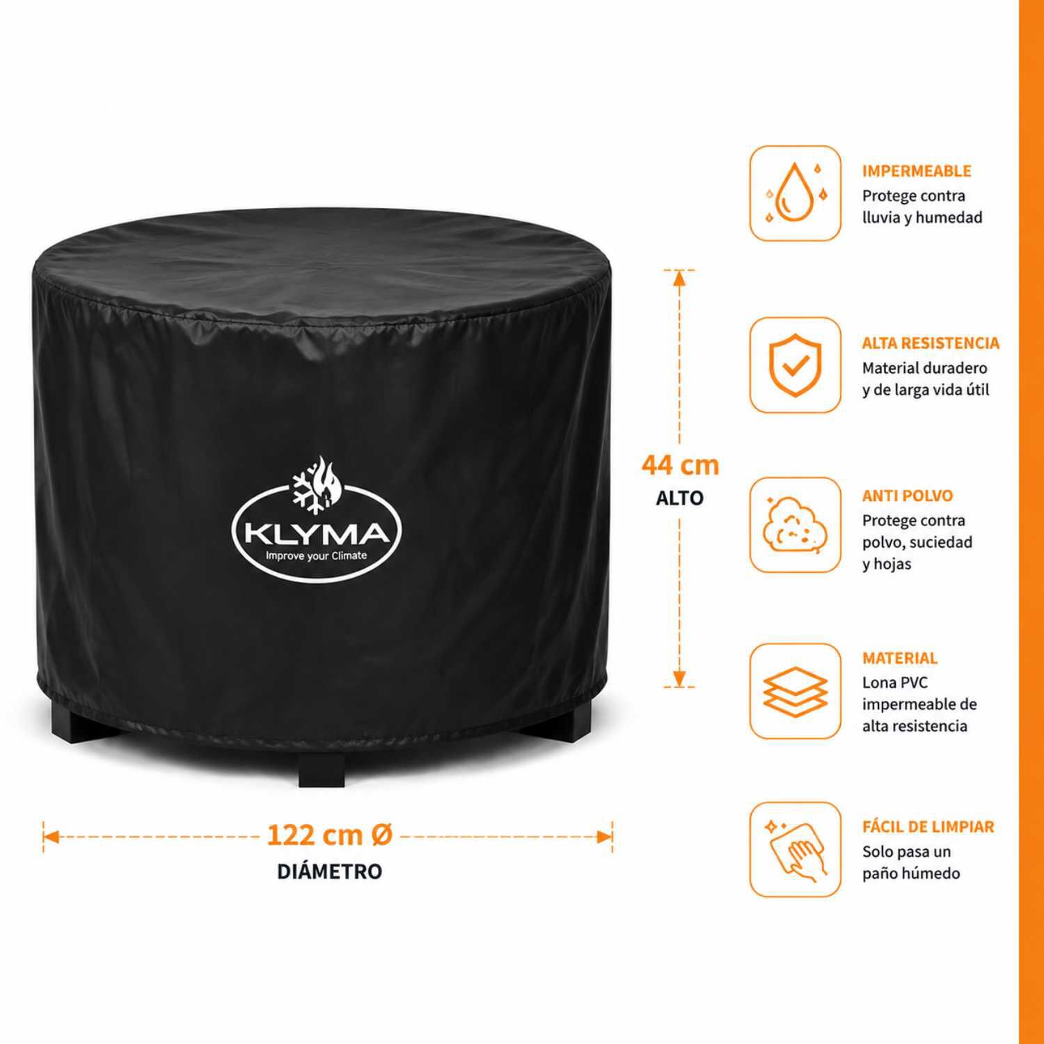 Fogon Brasero Sin Humo 65cm Patagon Black + Funda image number 4.0