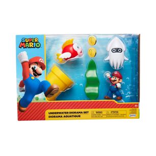 Juguete Set Super Mario Escena Bajo Agua 6cm Nintendo
